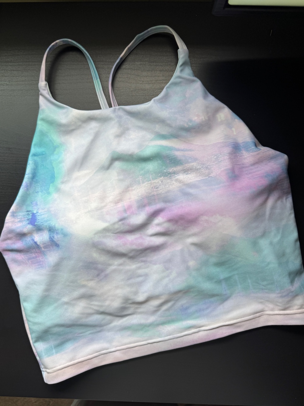 LIKE NEW Old Navy Purple Blue Lilac Cloud Powersoft Long Line Sports Bra Top